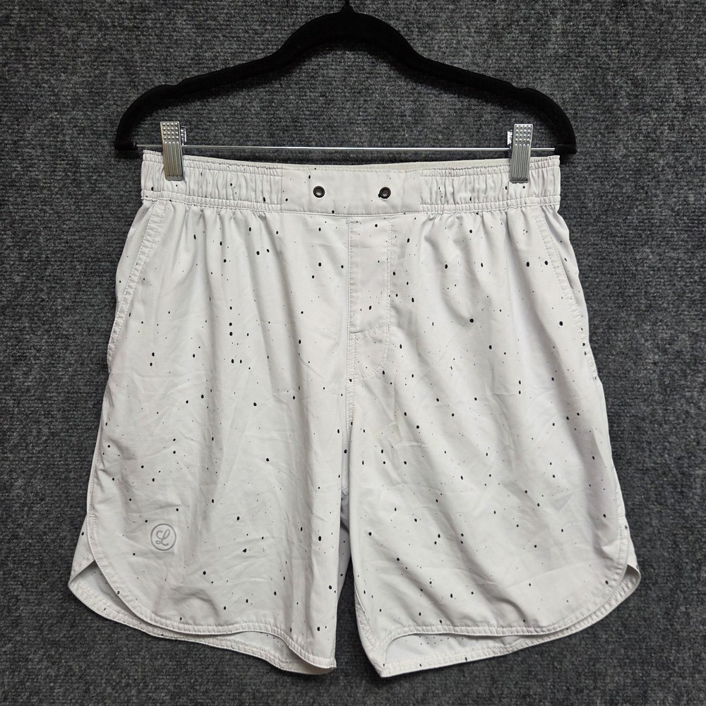 Legends Shorts Mens Medium Light Gray Luka HD Splatter MISSING DRAWSTRING